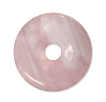Rose Quartz 40mm Medallion