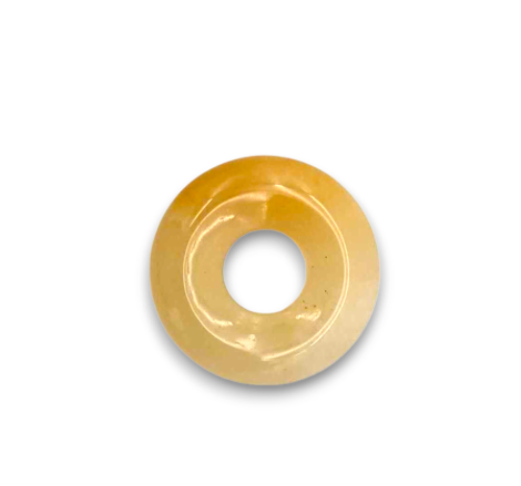 Yellow Jade 18mm Medallion
