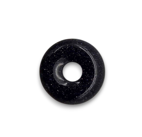 Blue Goldstone 18mm Medallion