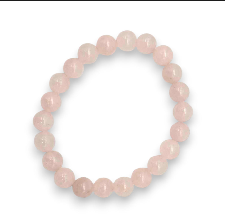 Rose Quartz 8mm Round Bracelet