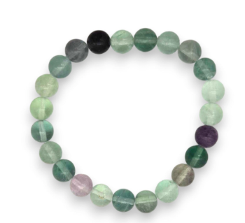 Rainbow Fluorite 8mm Round Bracelet