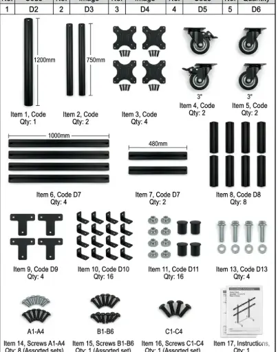 [TLS-Ali2026-050004-FS-4x2] Package 2 of 2 – Stand for (16 - Unit System)