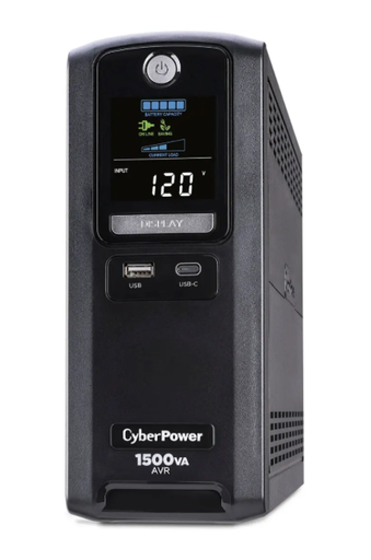 [TLS-2026-044002-CP1500PFCLCD] CyberPower 1500VA Battery Backup
